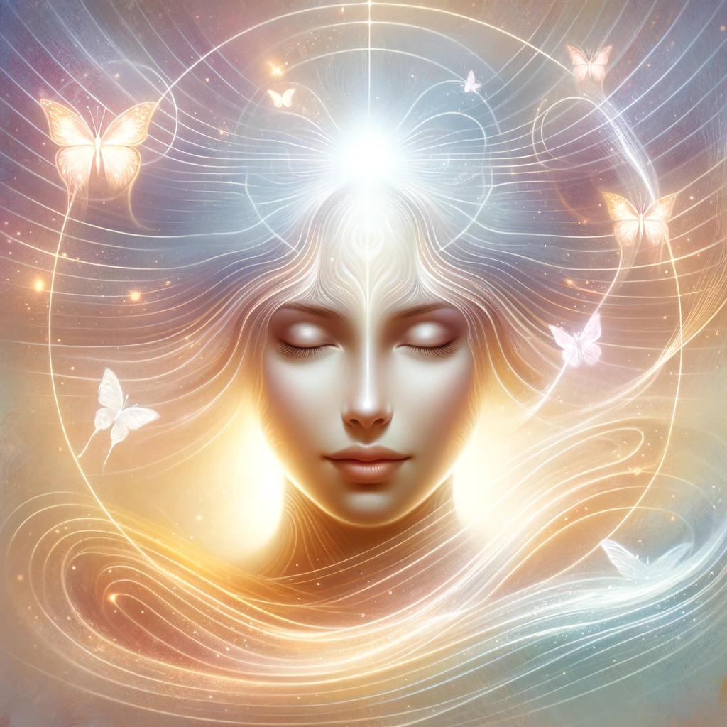 DALL·E 2024 02 18 11.43.12 Create a serene and uplifting image that embodies the concept of the Access Consciousness Facelift. The image should symbolize rejuvenation transform - Escuela Kaizen